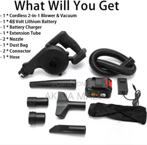 48v Handheld Lithium Battery Rechargeable Air Blower