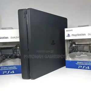 Playstation 4 Slim — Full Set With 2 Pads and 13 Loaded Games!
