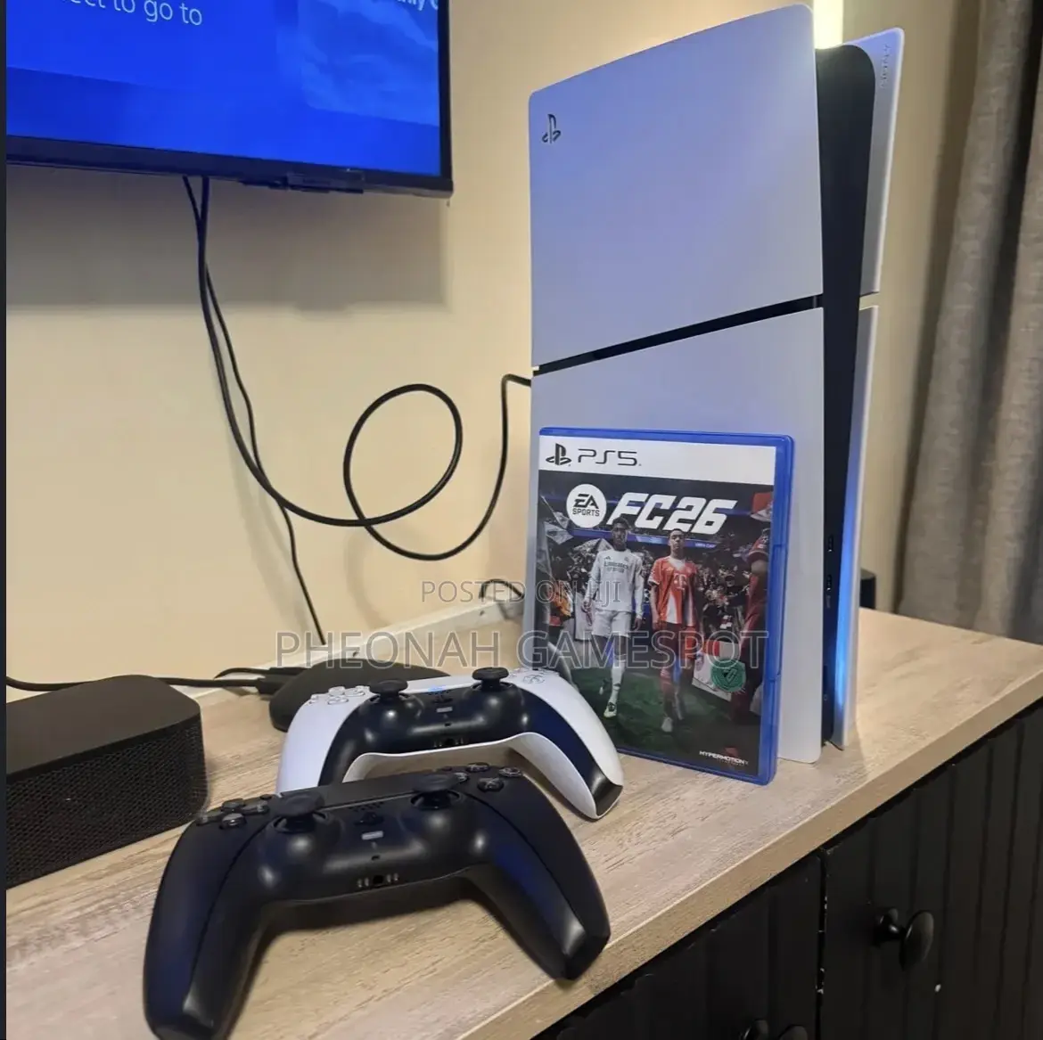 Playstation 5 Slim — 2 Pads and 4 Loaded Games, Ready Now!