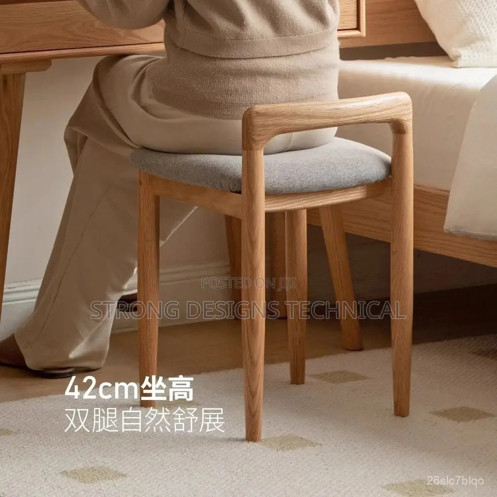 Multipurpose Modern Solid Wood Chair- Stool.