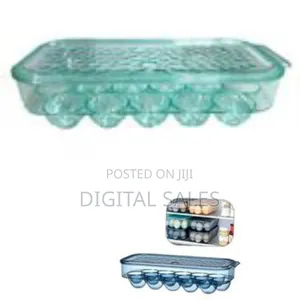 16 Egg Tray Holder for Refrigerator, Stackable Organizer