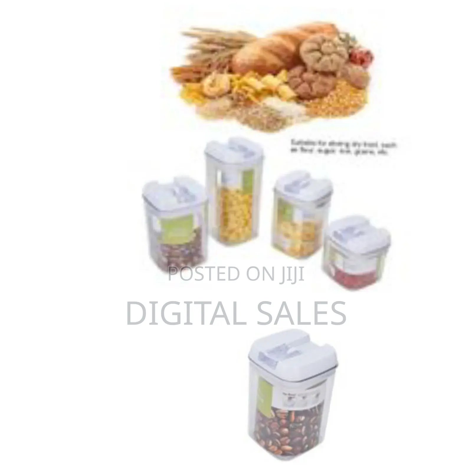 Food Storage Containers 4pcs Set Storage Jars Bpa Free Flour