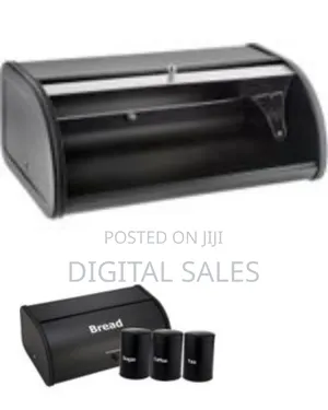 Stainless Steel Kitchen Sugar Food Tea Coffee Candy Canister Bread Box
