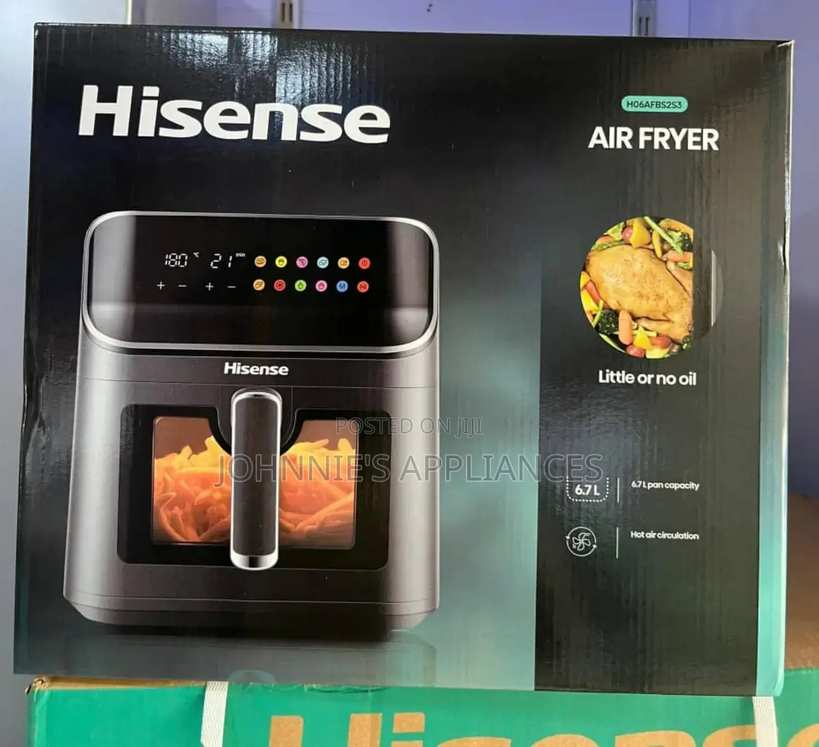 Hisense 6.7l Air Fryer (Model: H06afbs2s3)