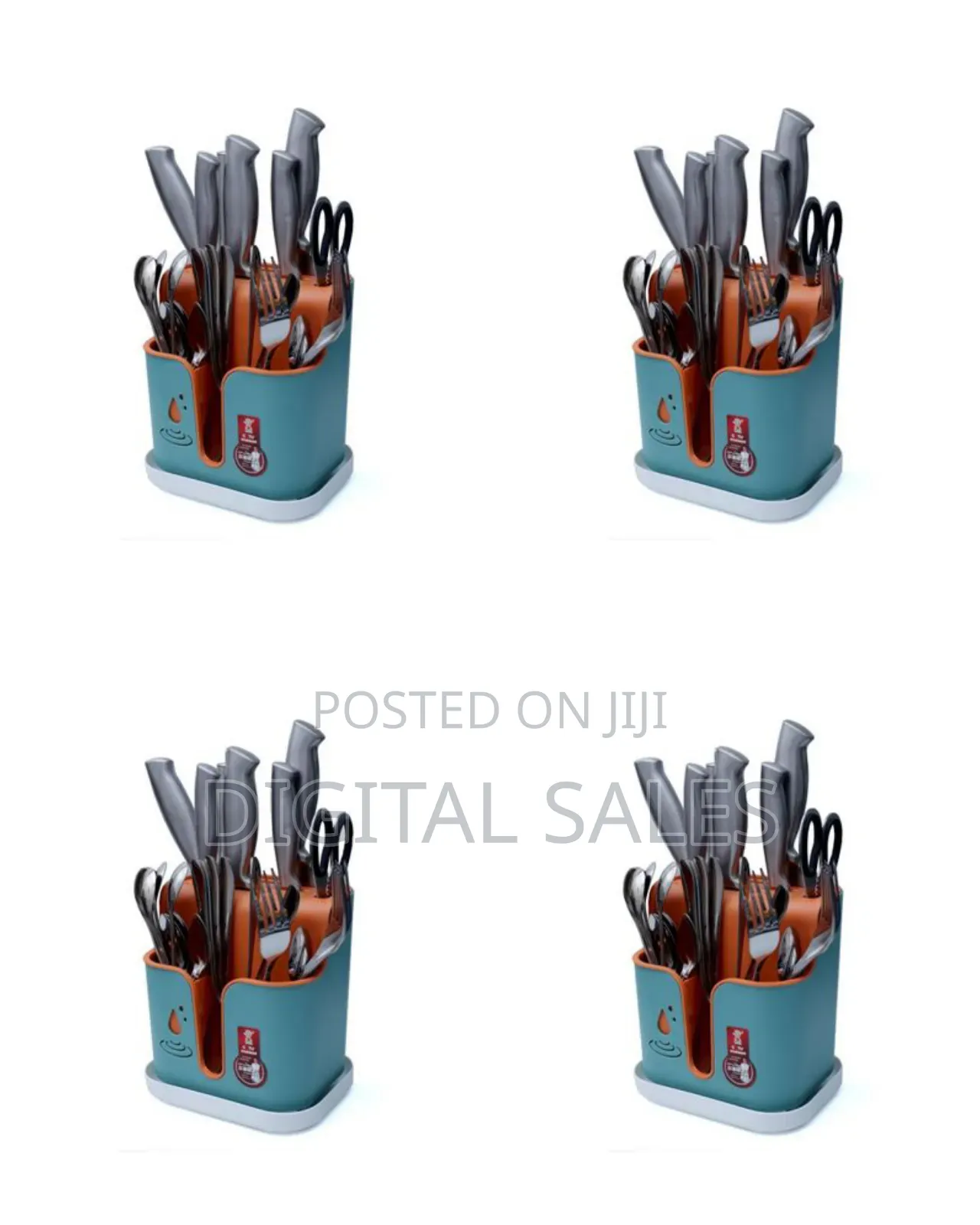 Elf Adhesive Wall Mounted Kitchen Plastic Cutlery Holder Stand