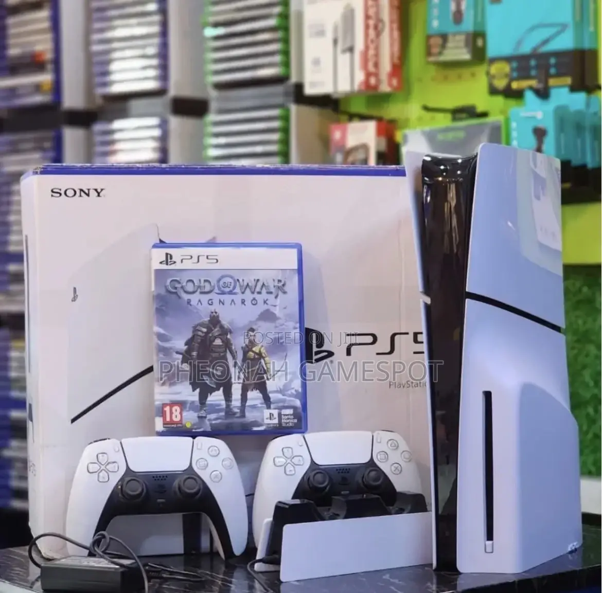 Playstation 5 Slim Open Box — 2 Pads and 4 Exciting Games Inside!