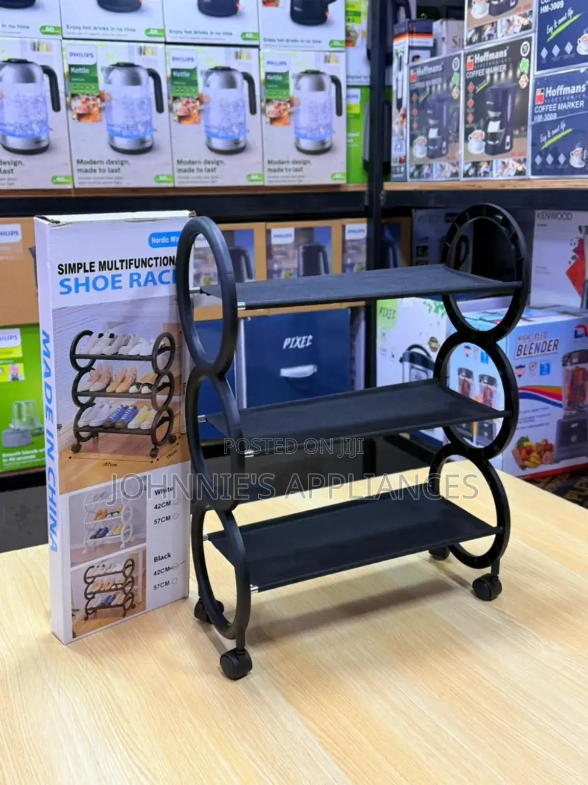 Simple Multifunctional Shoe Rack – 3-tier Portable Storage Organizer