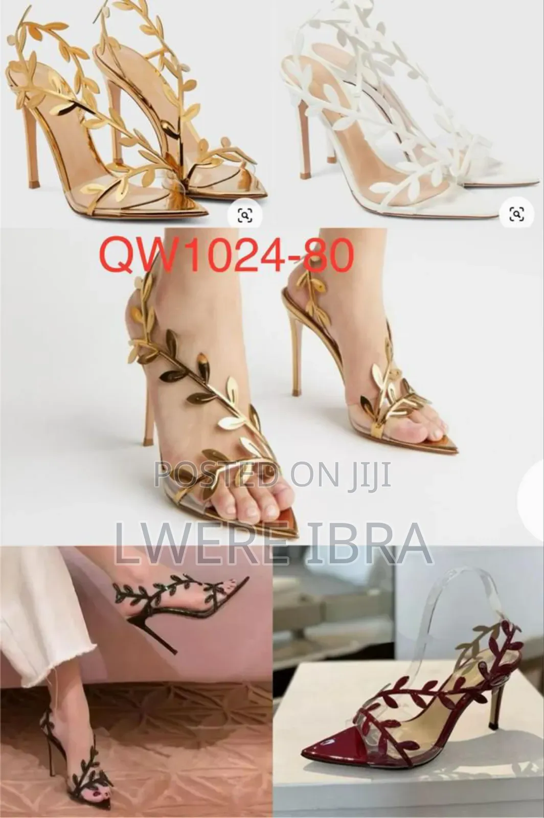 Gold Kitten Heel Party Sheos