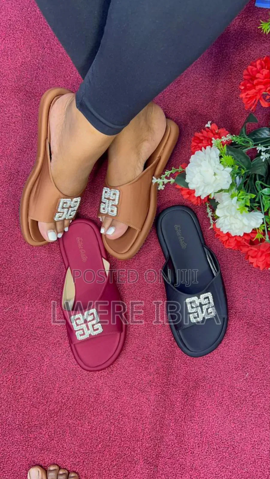 Maroon Flat Sheos for Ladies