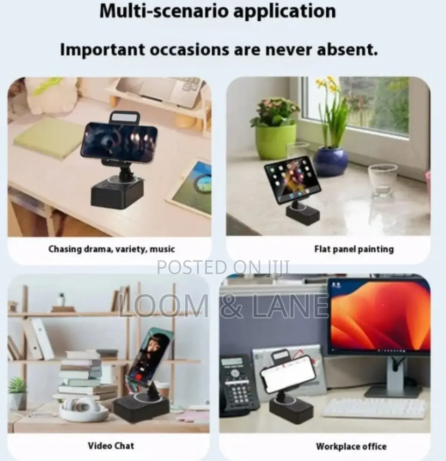 Bluetooth Speaker With a Built-in Phone Holder