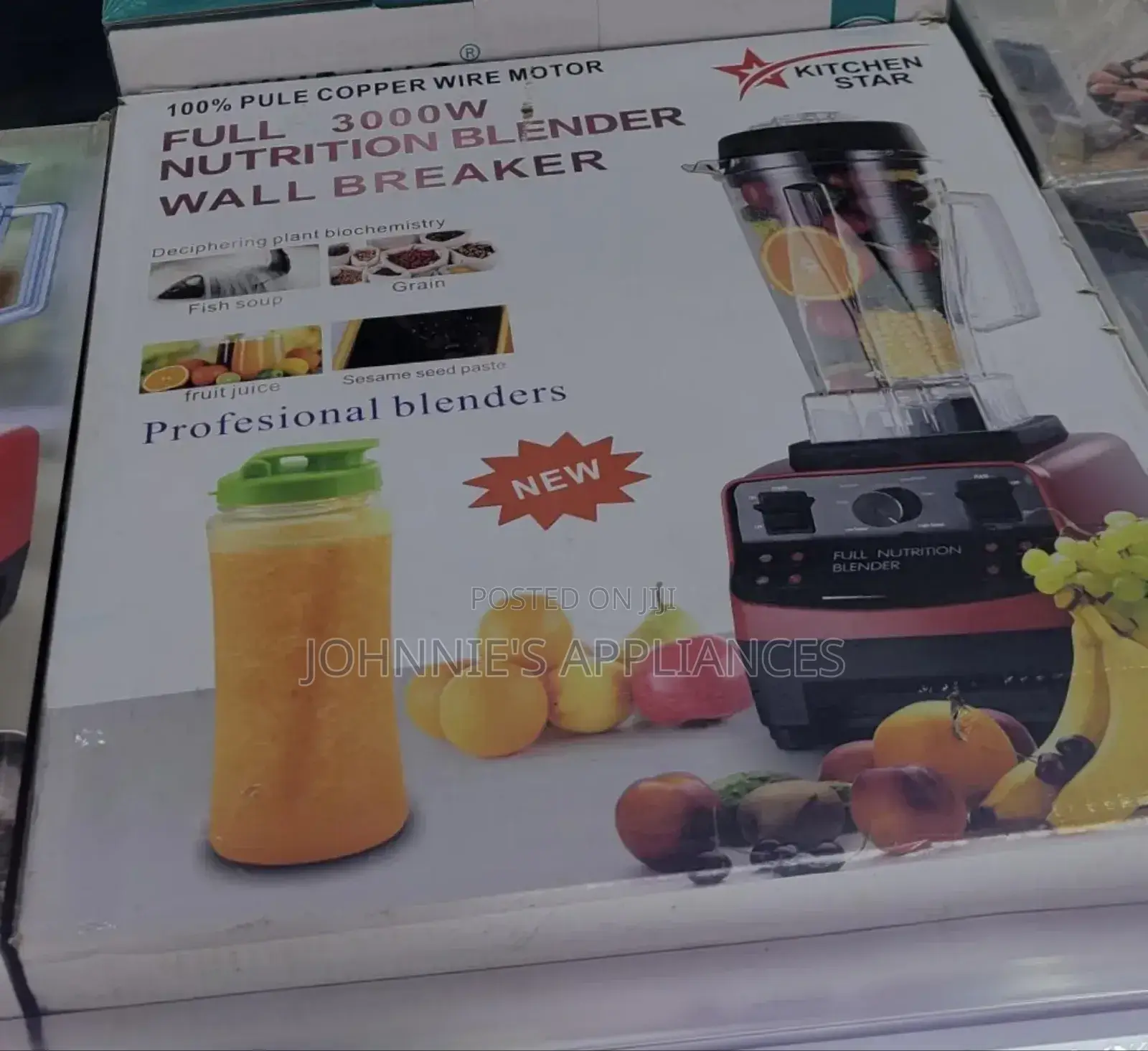 Kitchen Star 3000w Full Nutrition Blender Wall Breaker