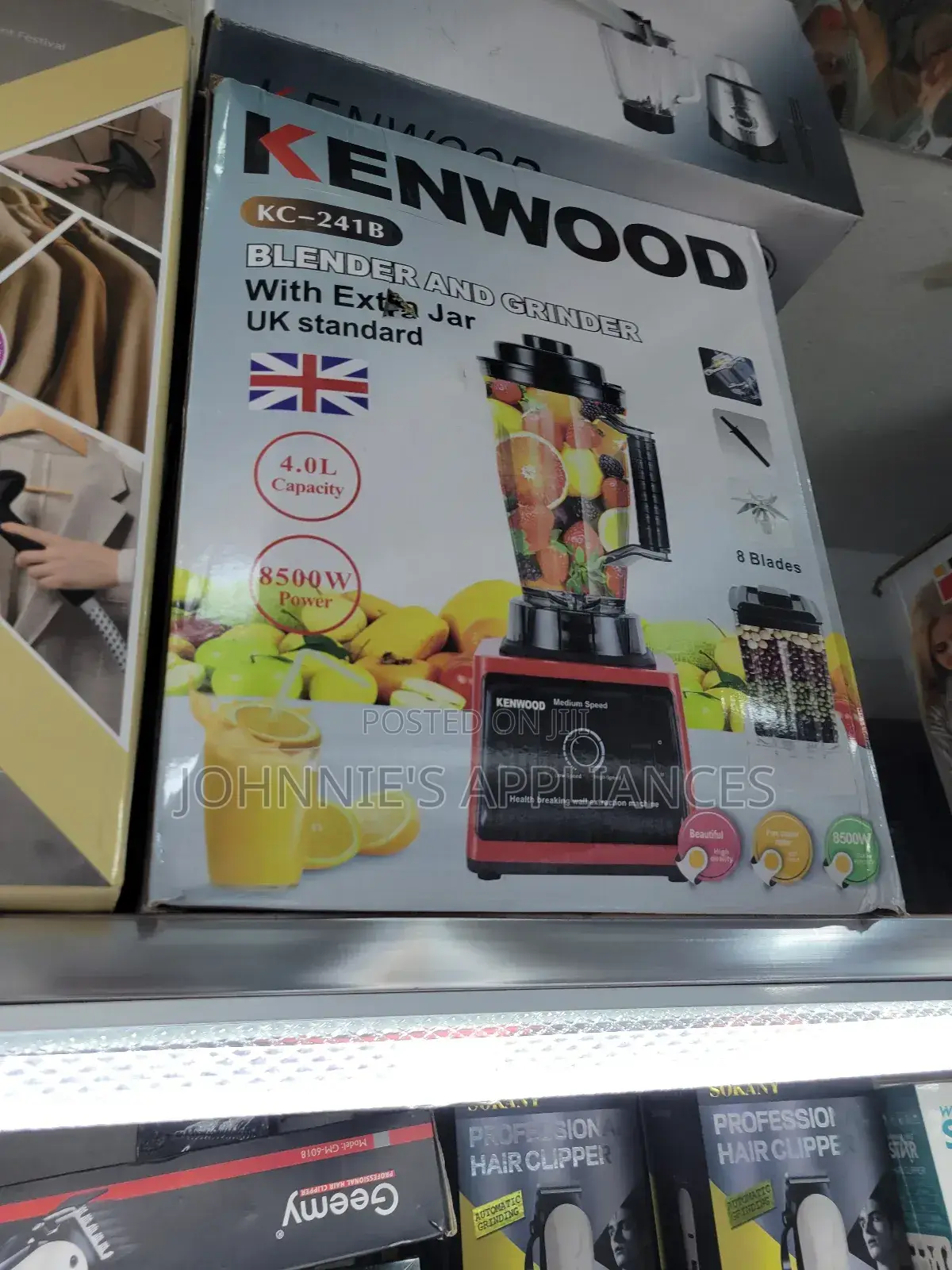 Kenwood Kc-241b Blender and Grinder With Extra Jar – 4.0l Capacity