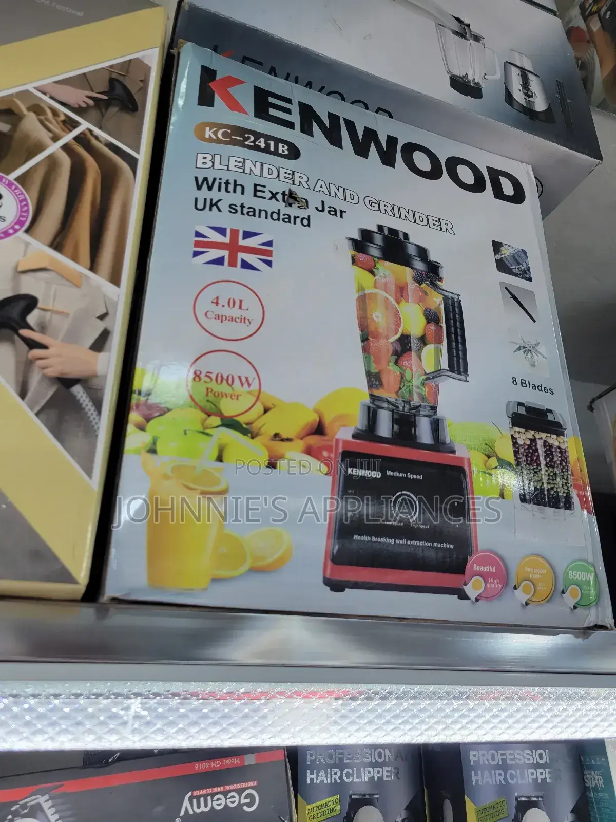 Kenwood Kc-241b Blender and Grinder With Extra Jar – 4.0l Capacity