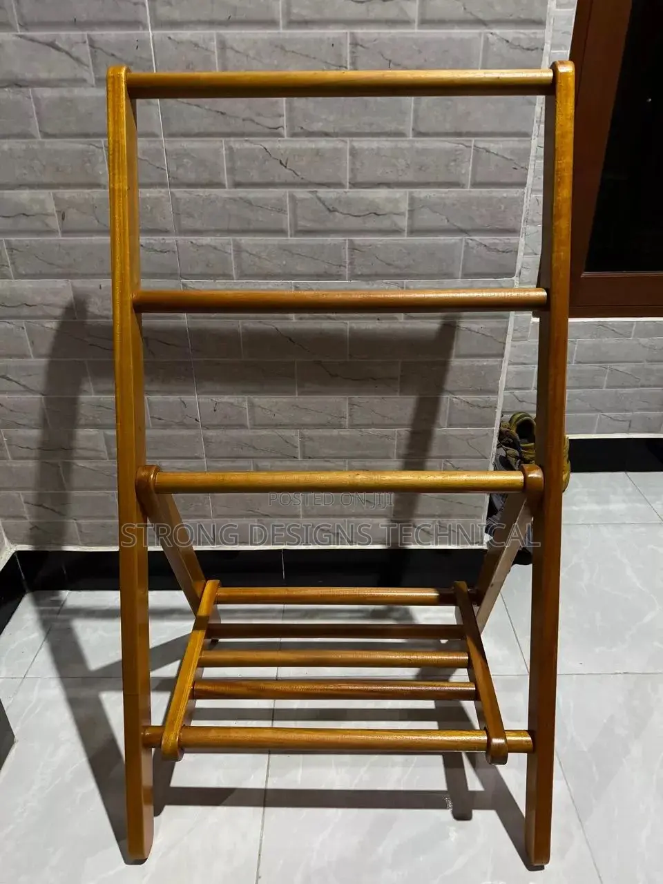 Wooden Hanger Stand.