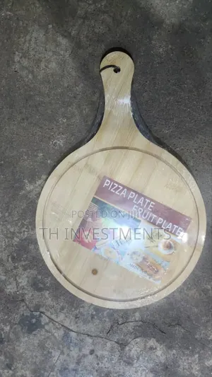 25cm Wooden Serving Pizza Platetray,Chopping Board,Brown