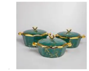 Luxury 3 Pieces 2.1l,2.6l,3.1l Hot Pot Food Warmer-Multicolor