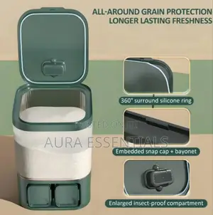 Large-Capacity Rice or Dry Food Dispenser