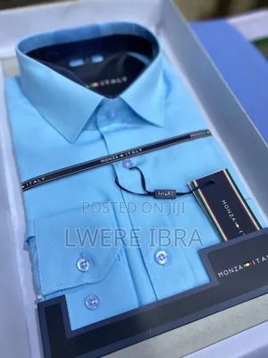 Plain Skyblue Office Shirts