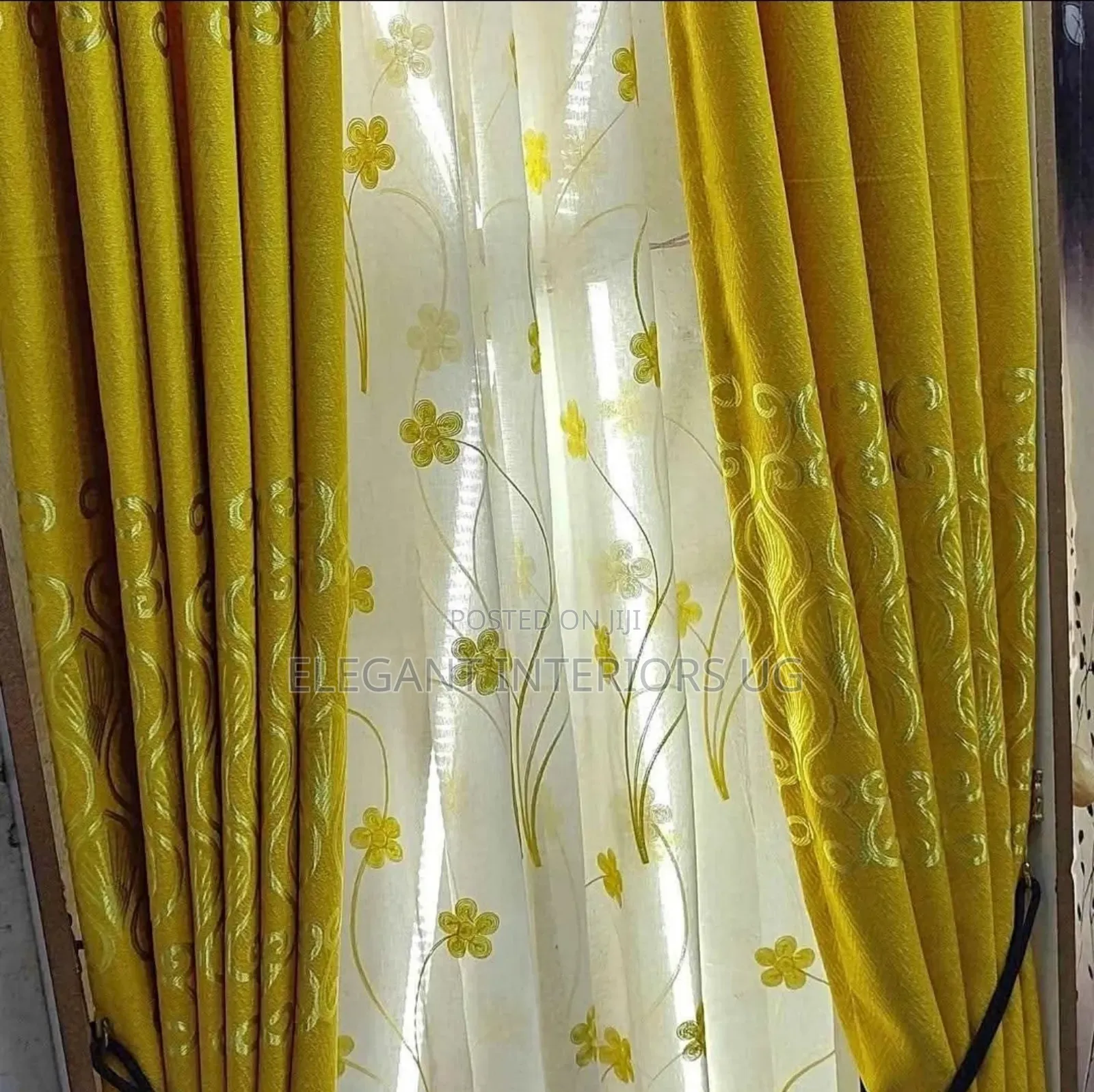 Mustard Yellow Curtains for Homes and Hotels