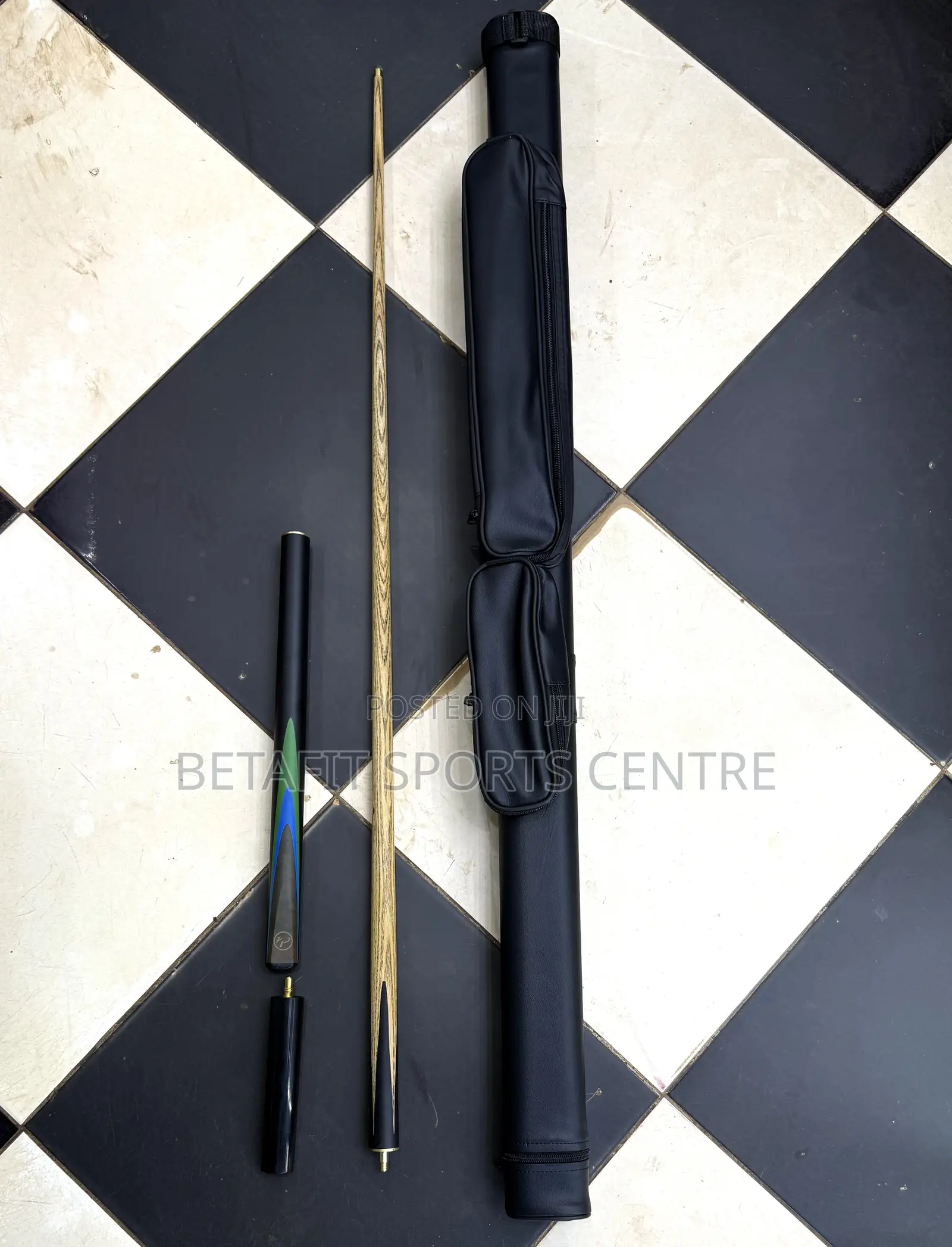 3pc Wooden Cue Stick With Bag