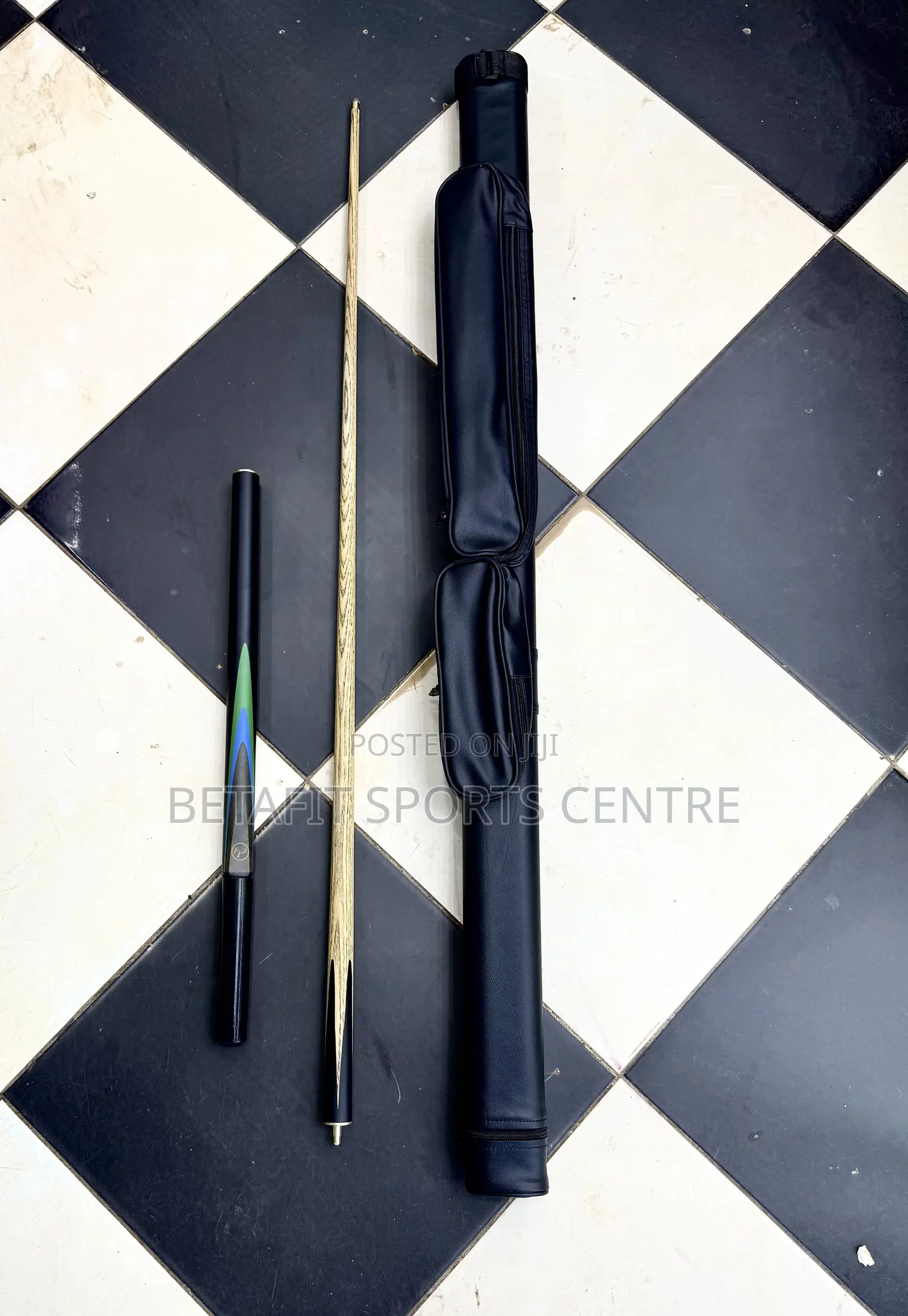 3pc Wooden Cue Stick With Bag