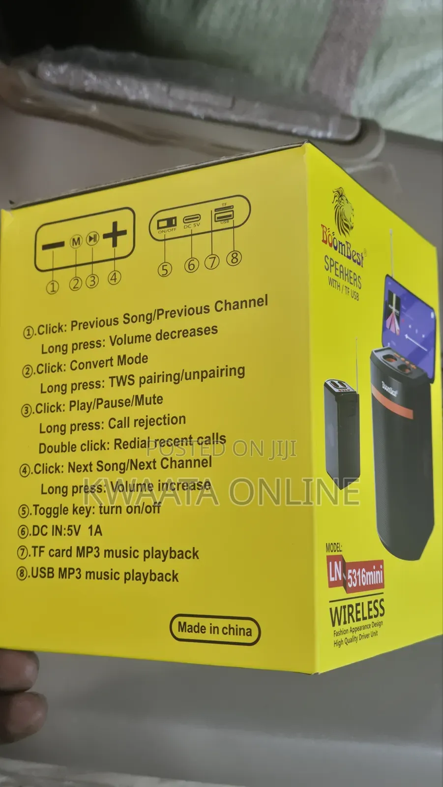 Boombest Ln-5316mini Super Bass Bluetooth Speaker