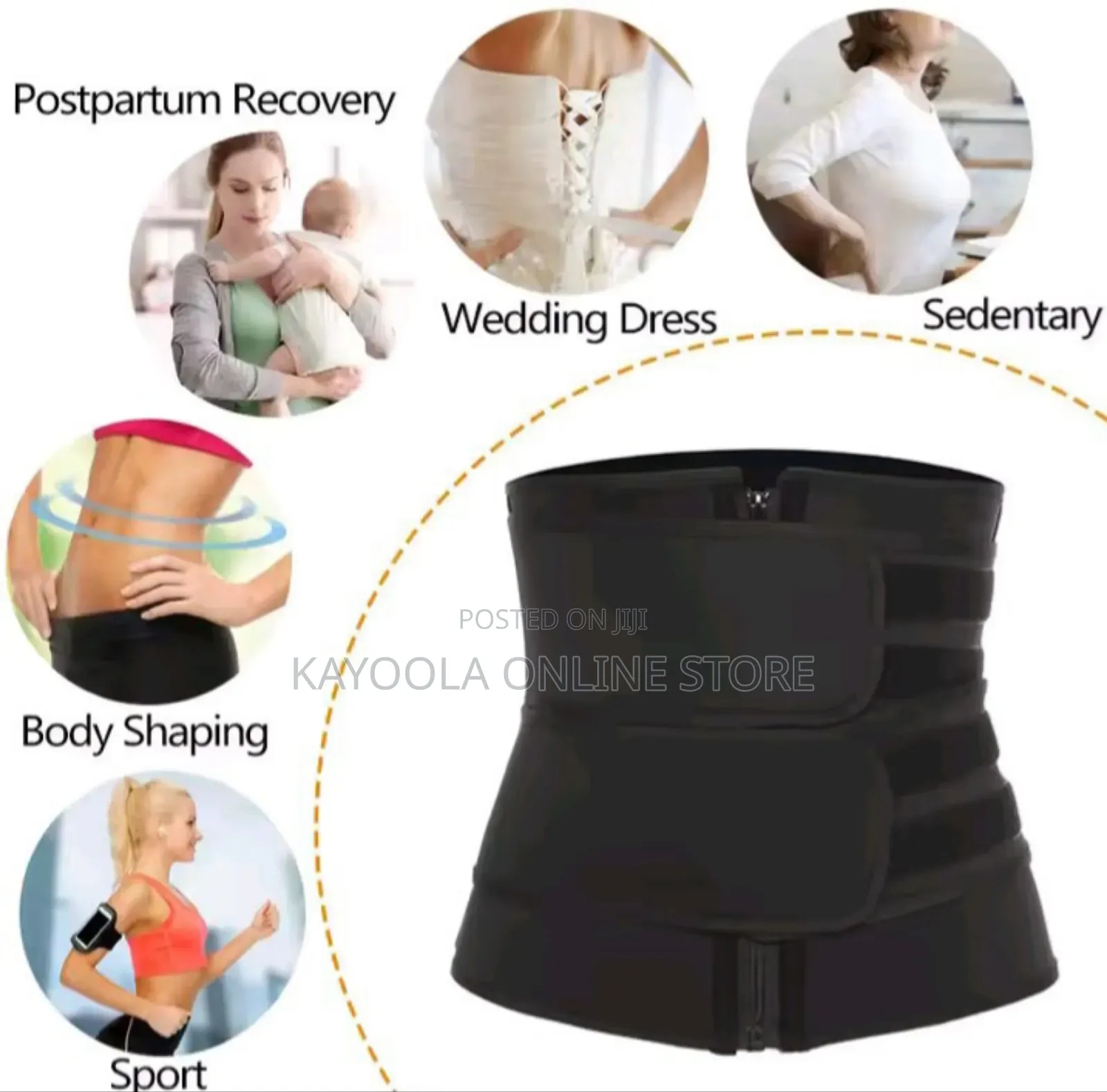 1pc Waist Trainer Slimming Body Shaper Fitness Belt