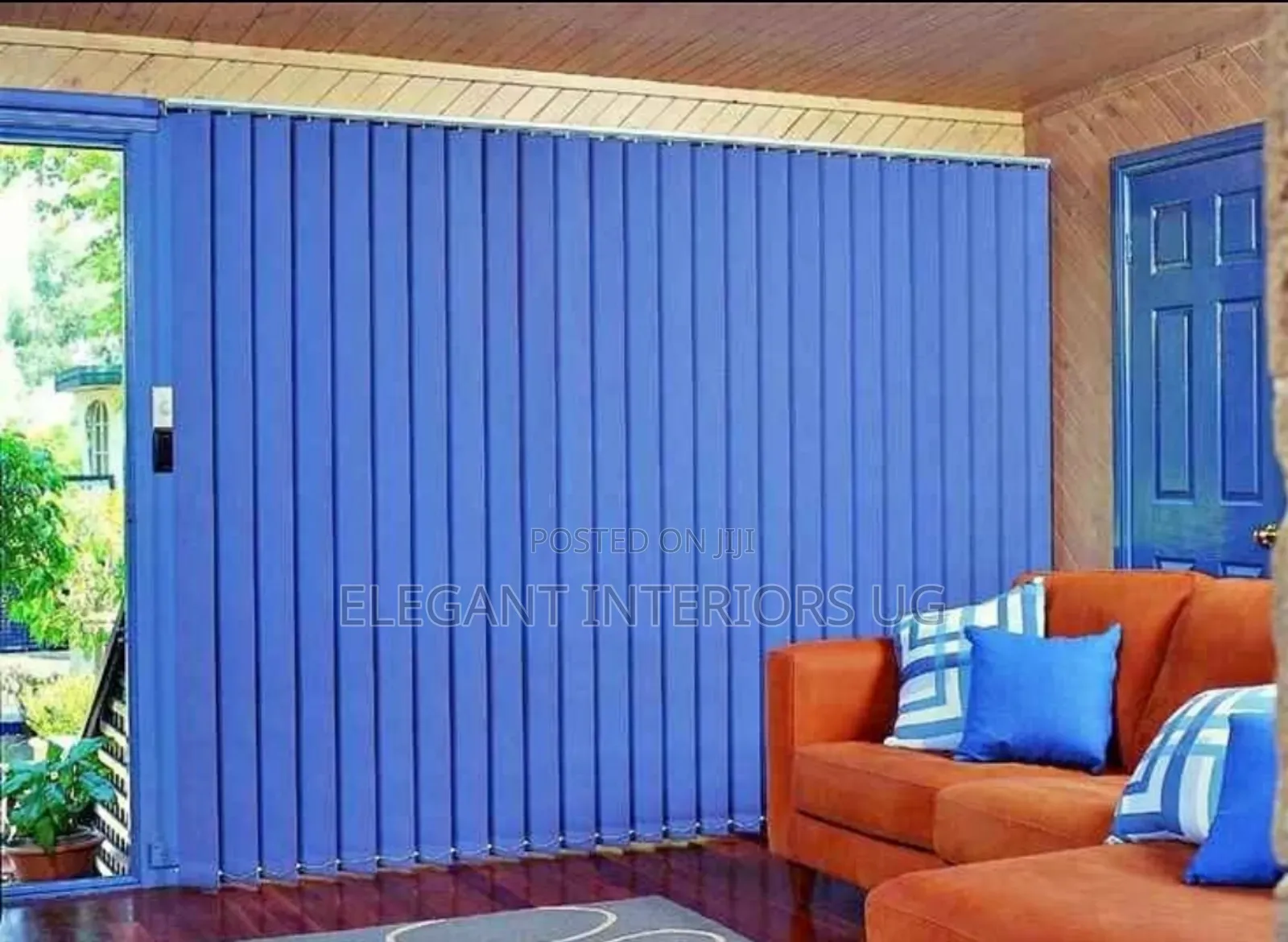 Blue Window Blinds for Offices and Hospitals