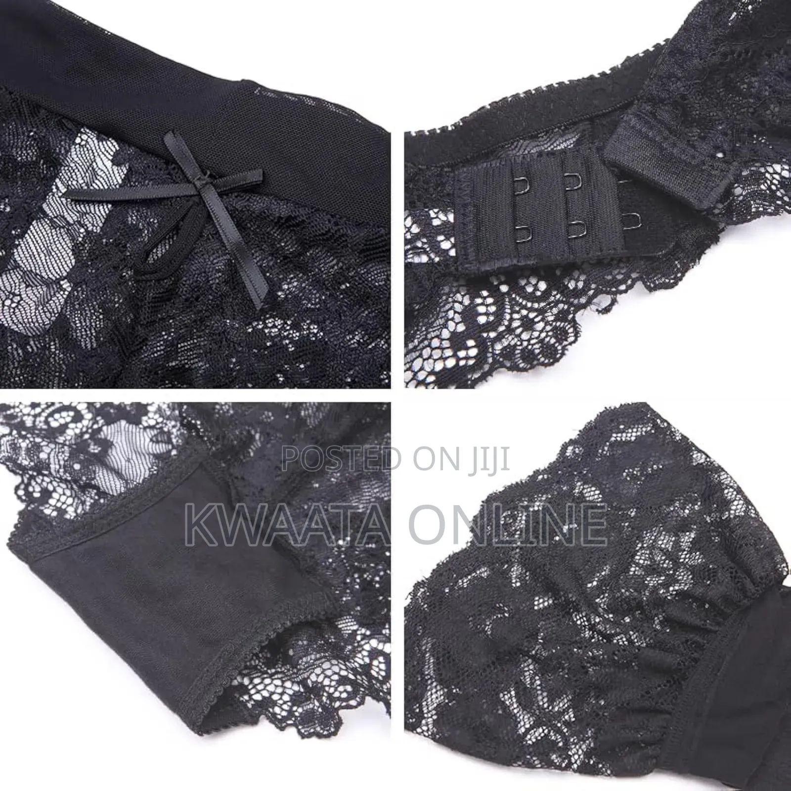 Bra, Garter Belt, Shorts, Stockings, 4-piece Set, Sexy Lingerie Set