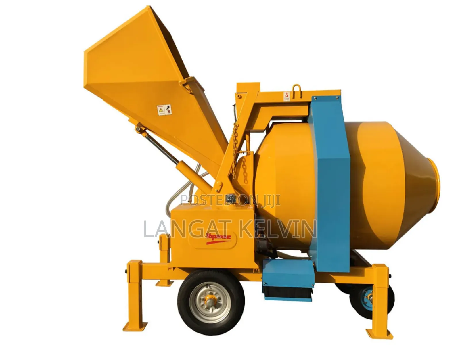Large Diesel Concrete Mixer With Hydraulic Hopper