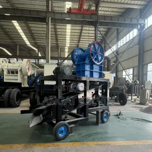 250 X 400 Portable Diesel Stone Jaw Crusher With Diesel Engine