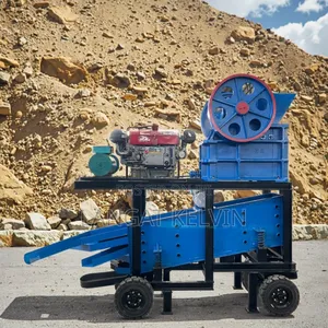 250 X 400 Portable Diesel Stone Jaw Crusher With Diesel Engine