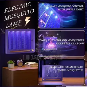 Rechargeable Silent Flat Mosquito Killer Lamp