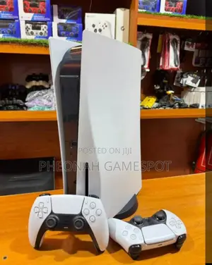Lightly Used Ps5 Standard Disc Edition (2 Controllers, 2 Games)