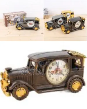 Kids Alarm Clock Multi-Purpose Desk Alarm Clock Pen Holder Car Vintage