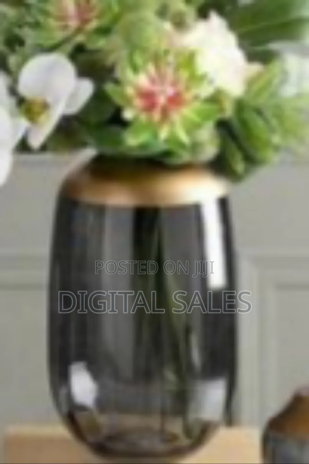 Glass Bowl, Flower Vase for Table, Living Room Kitchen Decor