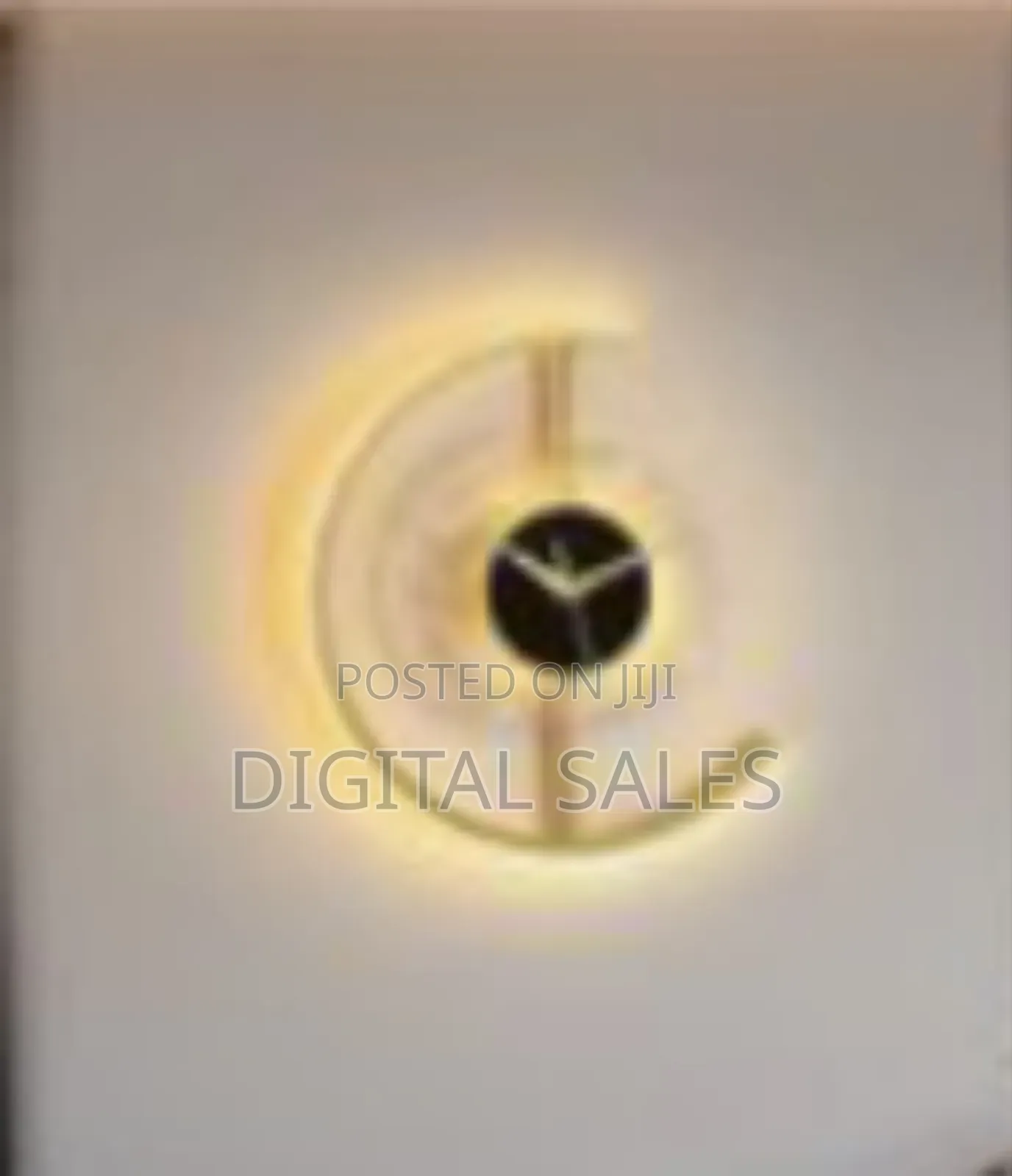 Acrylic Luminous Wall Clock Lamp, Led Silent Battery Operated