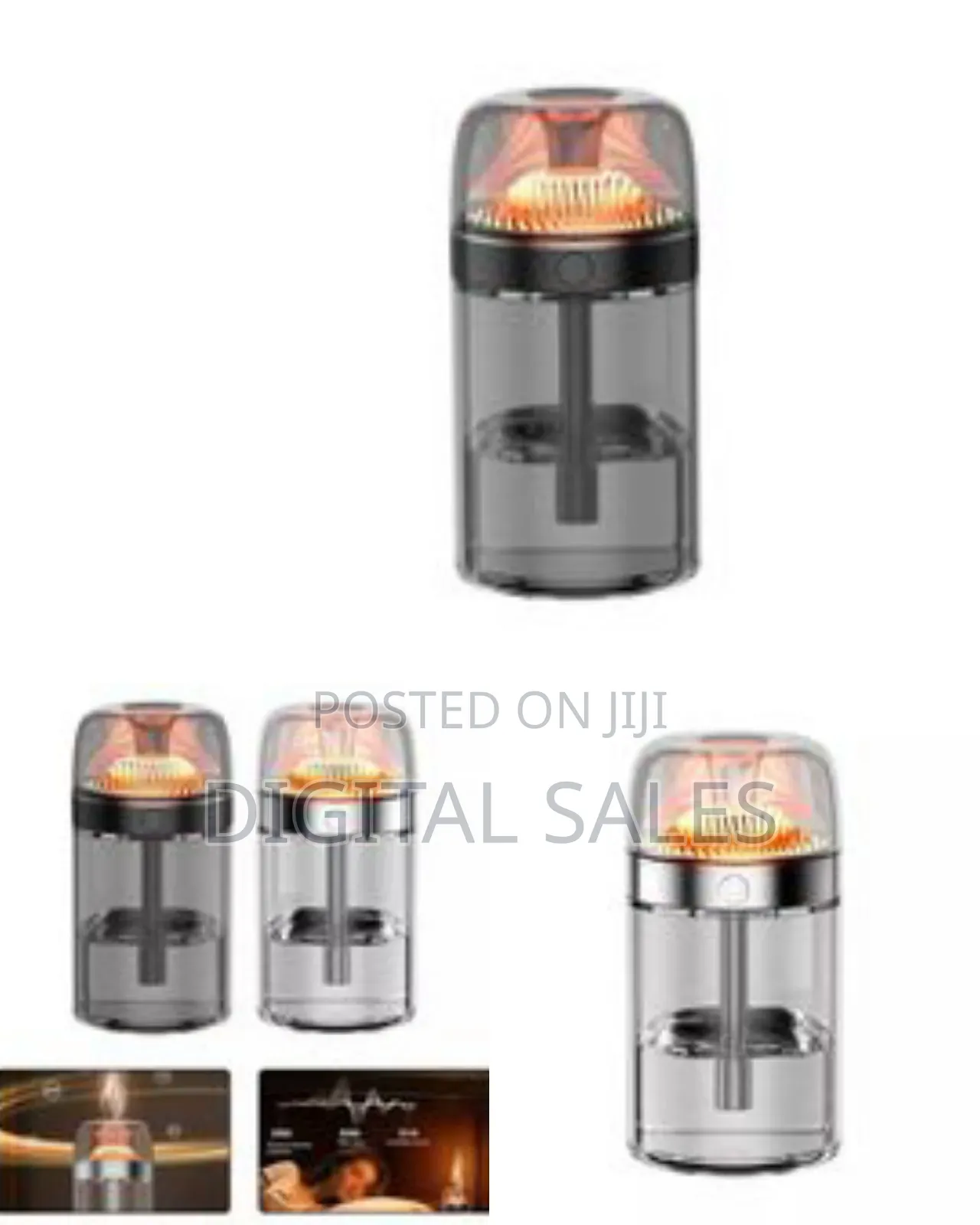 Usb Desktop Mini Water Cool Mist Fireplace Flame Aroma