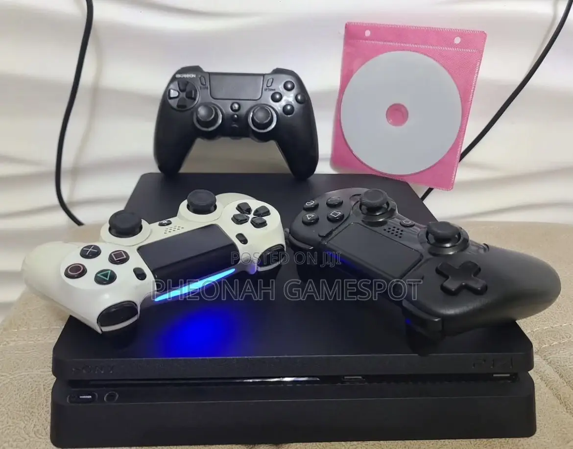 Ps4 Slim System, No Faults, 2 Pads, and 20 Games Included for Fun!