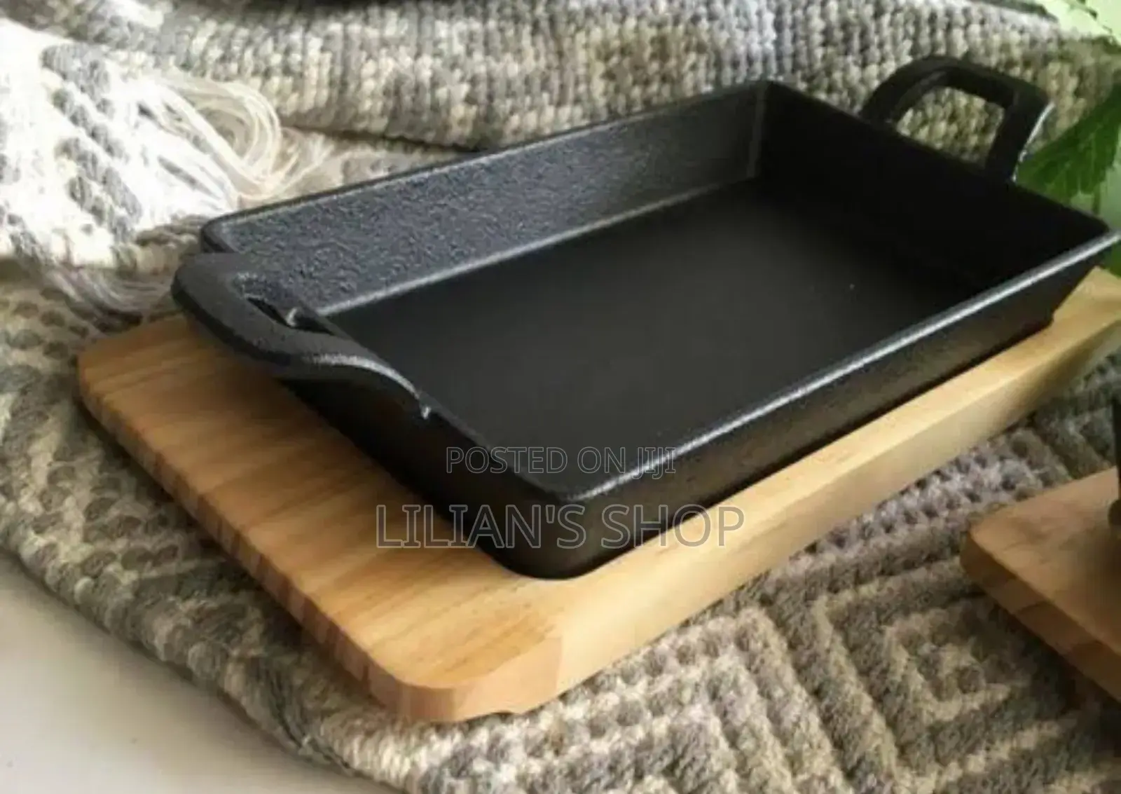 Cast Iron Rectangular Grill Pan