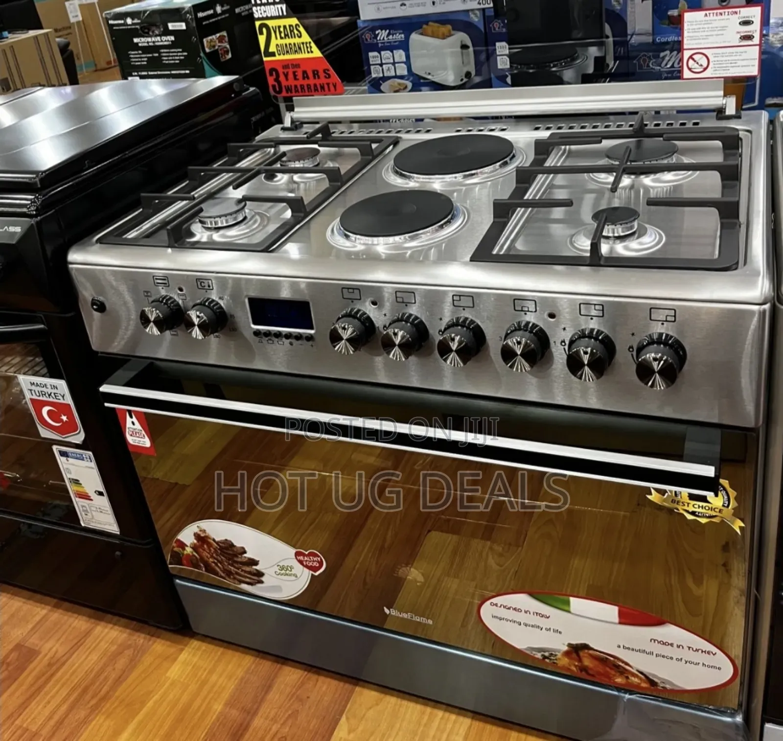 Blueflame 90cm*60cm Cooker 4 Gas Burners And 2 Electric Burners