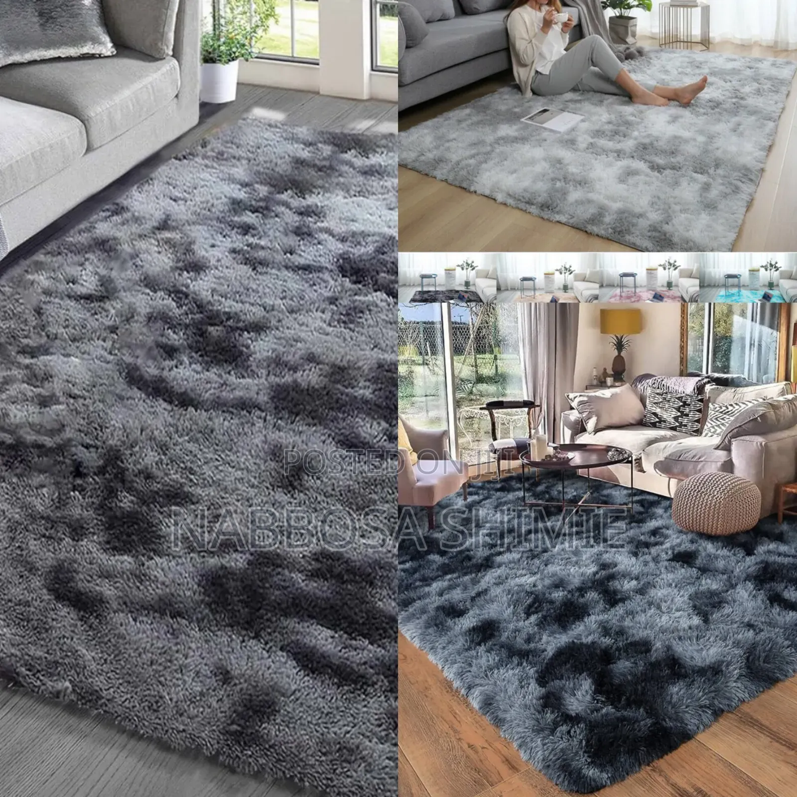 Fluffy Center Carpets Medium Size