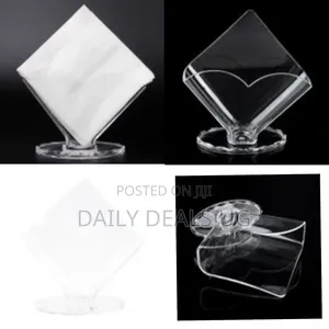 Saviet Napkin Holder Transparent Acrylic Box for Home Hotel Tissue