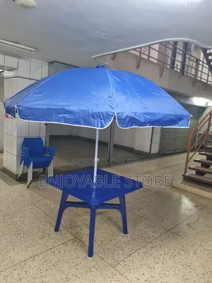 Outdoor Garden Umbrella and Table Outdoor Garden Umbrella and Table