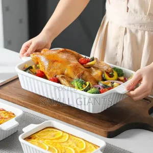 3pcs Rectangular Ceramic Casserole Baking Dish for Oven