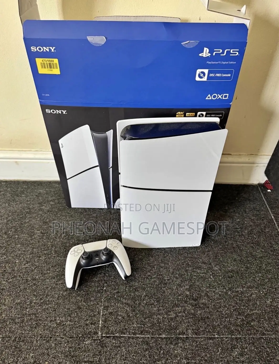 Ps5 Slim Edition, 2 Controllers, 6 Installed Games Ready!