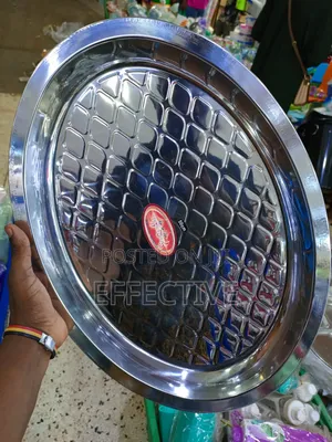 50cm Stainless Steel Oval Serving Tray.