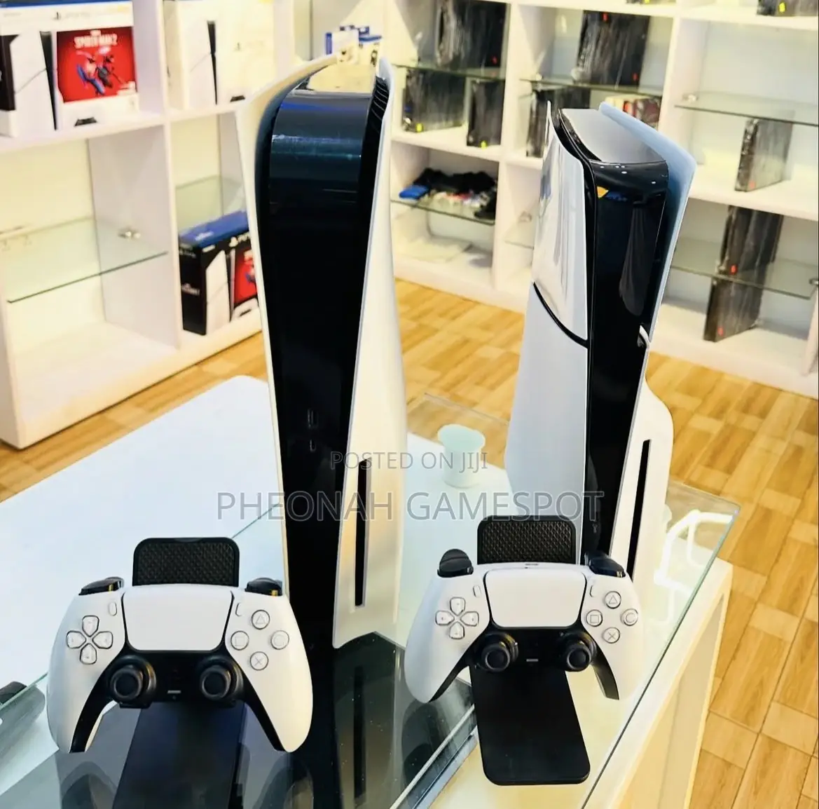 Ps5 Slim Console With 2 Pads and 3 Top Games, Tested Clean!