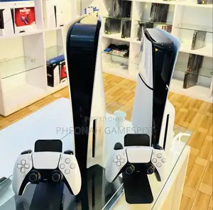 Ps5 Slim Console With 2 Pads and 3 Top Games, Tested Clean!