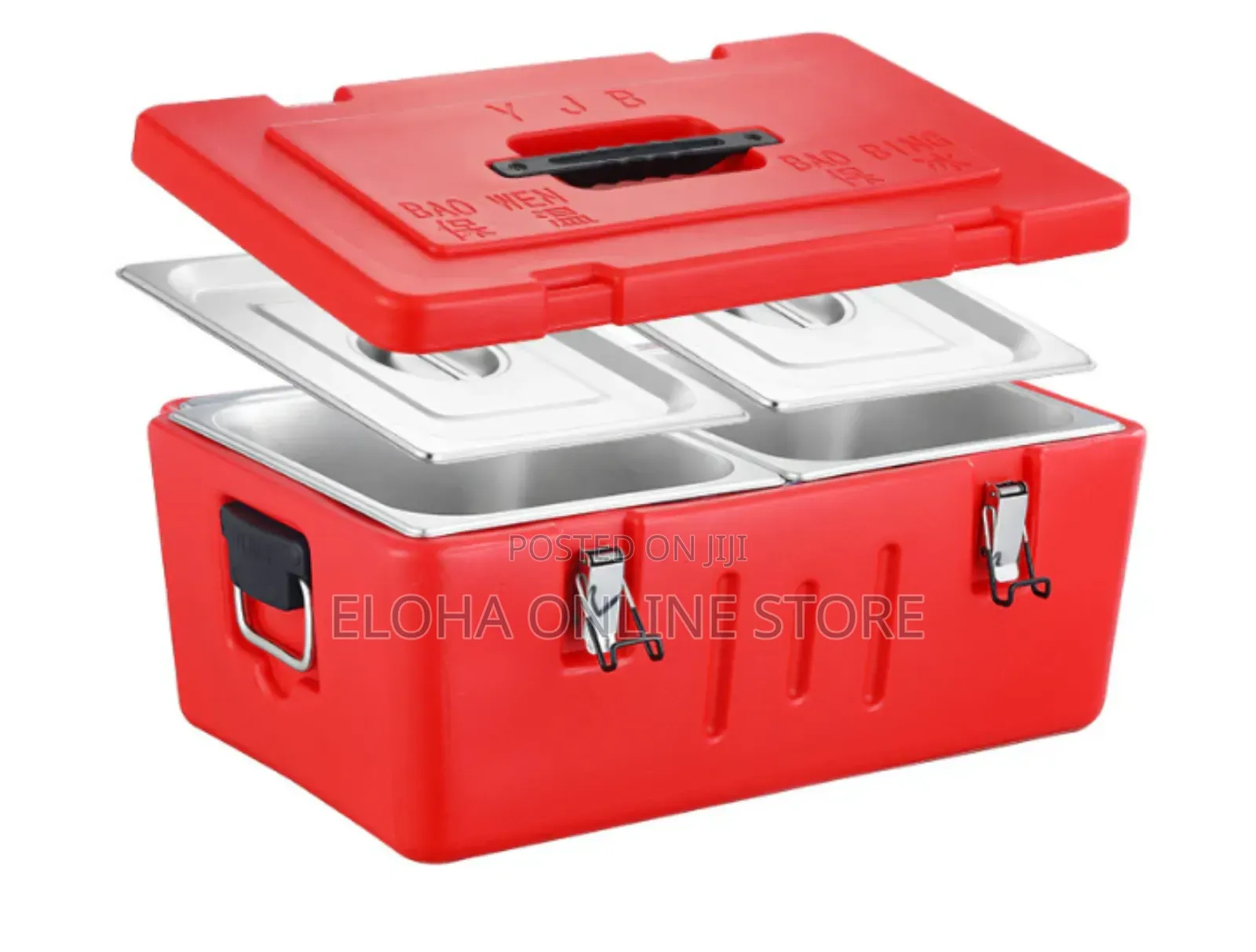 Modern Design Double Insulated Food Warmer Metallic Box